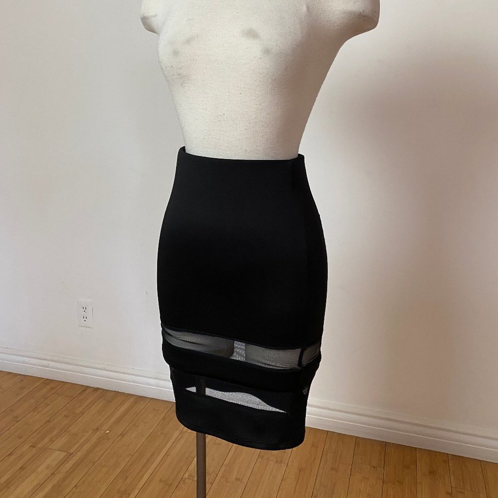 Black skirt with mesh details from Topshop size S